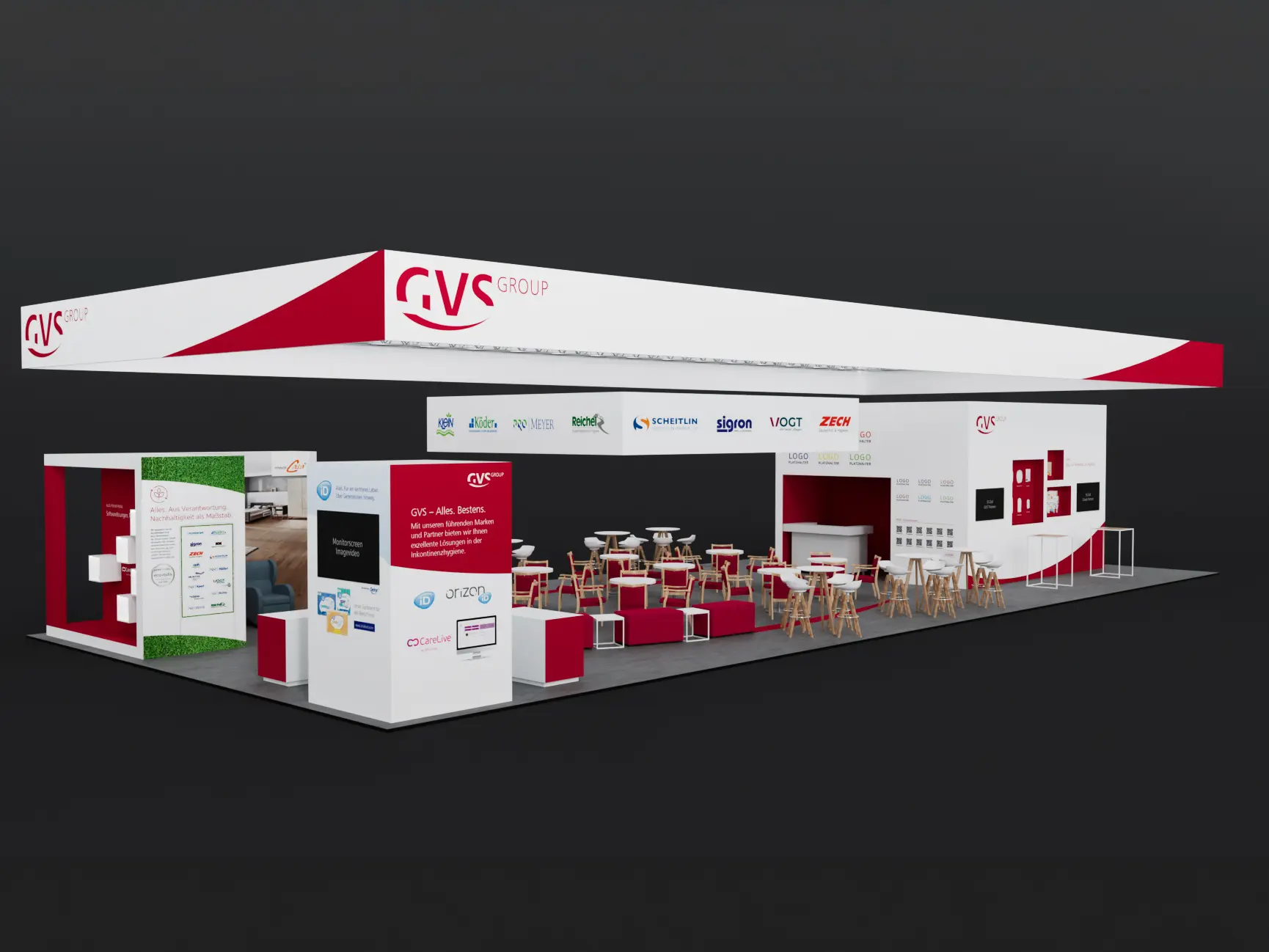 Messestand der GVS Group zur Altenpflege-Messe 2025