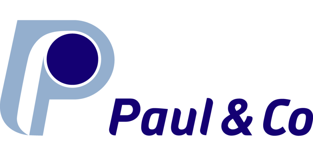 Paul u. Co“-Logo im RGB-Farbformat.